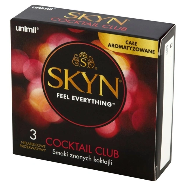 Prezerwatywy Nielateksowe Koktajlowe SKYN Cocktail Club 3 szt.
