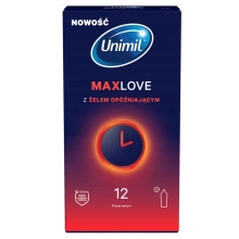 Prezerwatywy Opóźniające Wytrysk Max Love Time Control Unimil 12 szt.