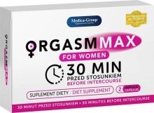 Kapsułki Wspomagające Orgazm Dla Kobiet OrgasmMax For Women Medica 2 szt.