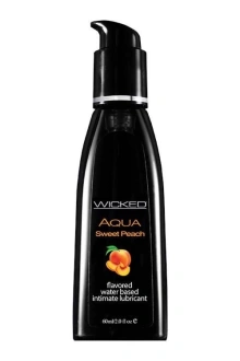 Lubrykant Smakowy Słodka Brzoskwinia (Sweet Peach) Wicked Aqua 60 ml