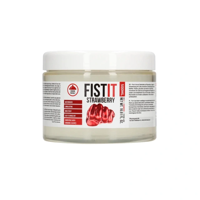 Lubrykant Smakowy Truskawka (Strawberry) Extra Thick Fist It 500 ml