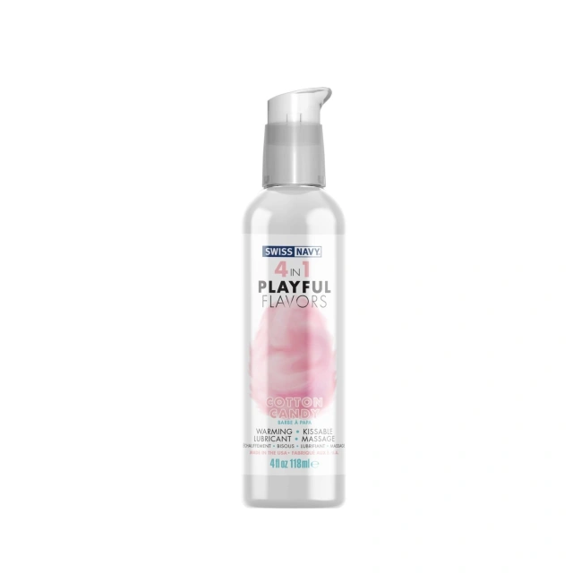 Lubrykant Smakowy 4 w 1 Wata Cukrowa (Cotton Candy) Swiss Navy 118 ml