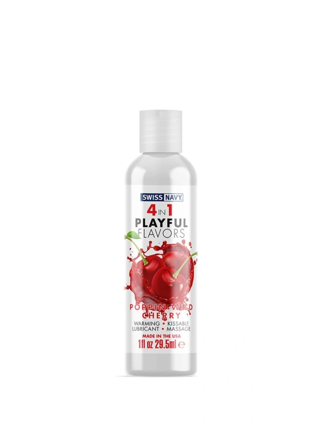 Lubrykant Smakowy 4 w 1 Dzika Wiśnia (Wild Cherry) Swiss Navy 30 ml
