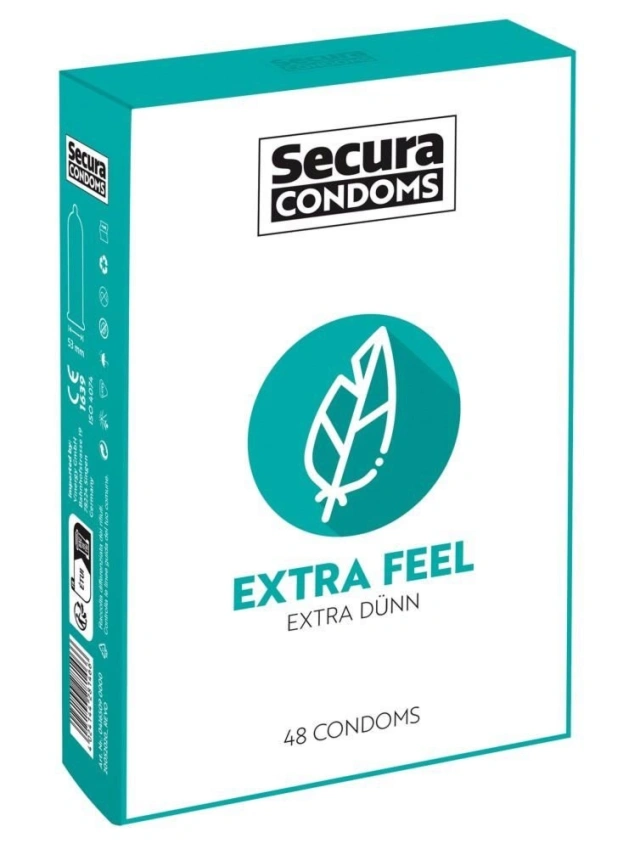 Prezerwatywy Ultracienkie Secura Extra Feel 48 szt.