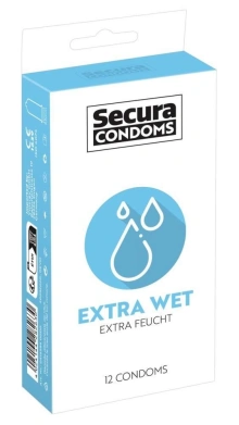 Prezerwatywy Dodatkowo Nawilżane Secura Extra Wet 12 szt.