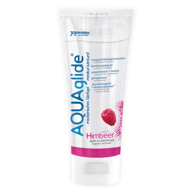 Lubrykant Smakowy Malina (Raspberry) AQUAglide JoyDivision 100 ml