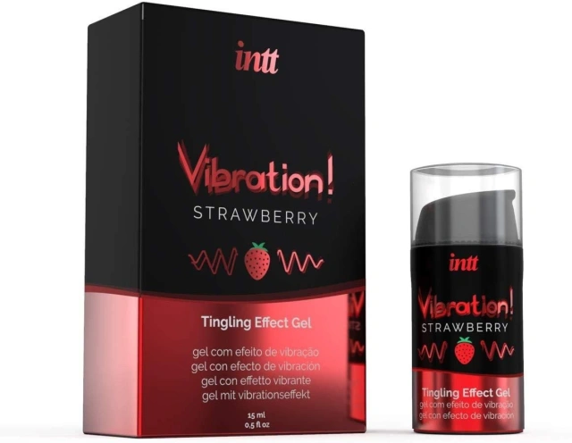 Wibrujący Żel Intymny Truskawka (Strawberry) Vibration INTT 15 ml