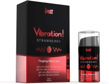 Wibrujący Żel Intymny Truskawka (Strawberry) Vibration INTT 15 ml
