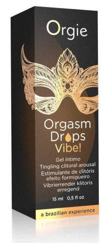 Krople Orgazmowe Smakowe Brzoskwinia (Peach) Orgasm Drops Vibe Orgie 15 ml