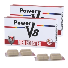 Power V8 2 × 4 szt. – Kapsułki na Potencję, Libido i Mocną Erekcję | 100% ORYGINAŁ| DYSKRETNA PRZESYŁKA