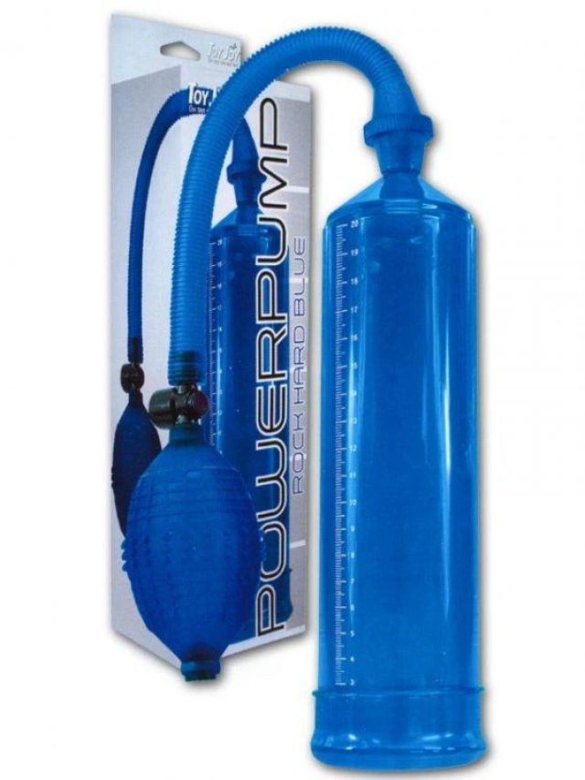 Pompka do Powiększania Penisa Pleasure Pump Niebieska 