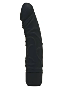 Klasyczny Silikonowy Wibrator 20cm Czarny | 100% ORYGINAŁ| DYSKRETNA PRZESYŁKA