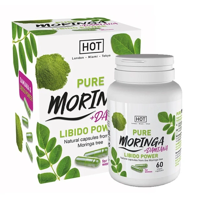 „Czysta Moringa + Damiana Libido Power” Kapsułki Libido Power 60 caps. | 100% ORYGINAŁ| DYSKRETNA PRZESYŁKA