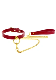 Wegańska Obroża Ze Smyczą O-Ring Collar And Chain Leash Taboom | 100% ORYGINAŁ| DYSKRETNA PRZESYŁKA