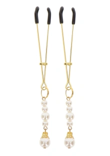 Zaciski Na Sutki Tweezers With Pearls Gold Taboom | 100% ORYGINAŁ| DYSKRETNA PRZESYŁKA