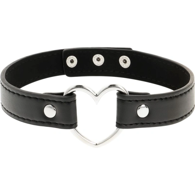 Obroża Choker z Sercem Chick Desire Coquette Czarny 