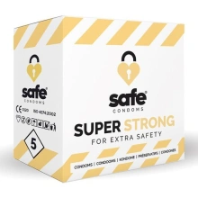 Prezerwatywy SAFE - Condoms Pogrubiane Bezpieczniejsze (1 op./ 5szt.) | 100% ORYGINAŁ| DYSKRETNA PRZESYŁKA