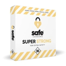 Prezerwatywy SAFE - Condoms Pogrubiane Bezpieczniejsze (1 op./ 36szt.) | 100% ORYGINAŁ| DYSKRETNA PRZESYŁKA