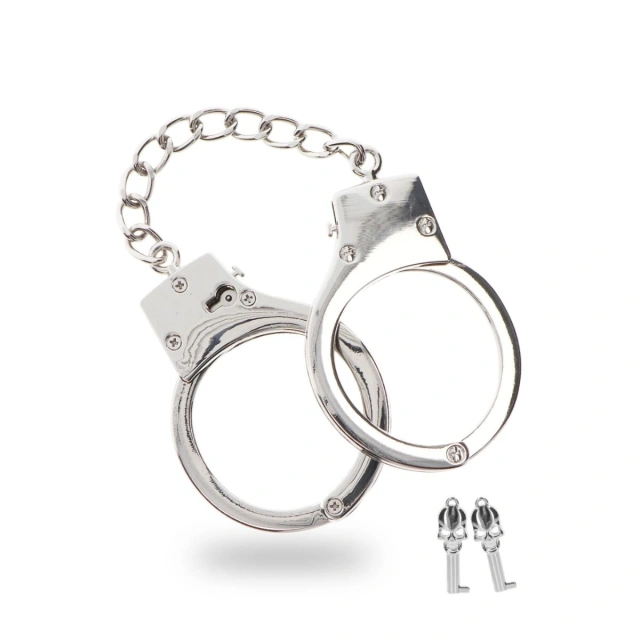 Kajdanki Silver Plated Bdsm Handcuffs Taboom 