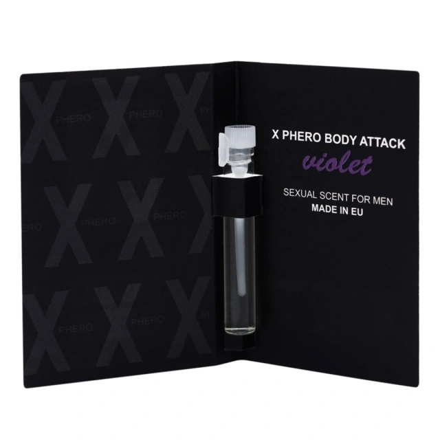 Feromony dla mężczyzn Body Attack Violet For Men 1Ml Aurora | 100% ORYGINAŁ| DYSKRETNA PRZESYŁKA