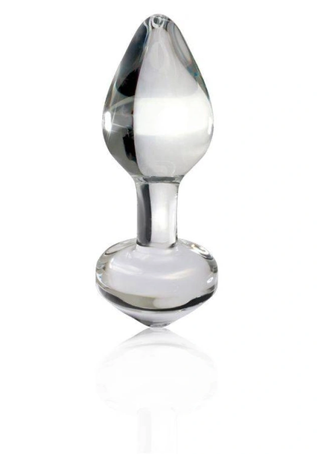 Korek Analny Szklany Icicles No. 44 Przezroczysty 