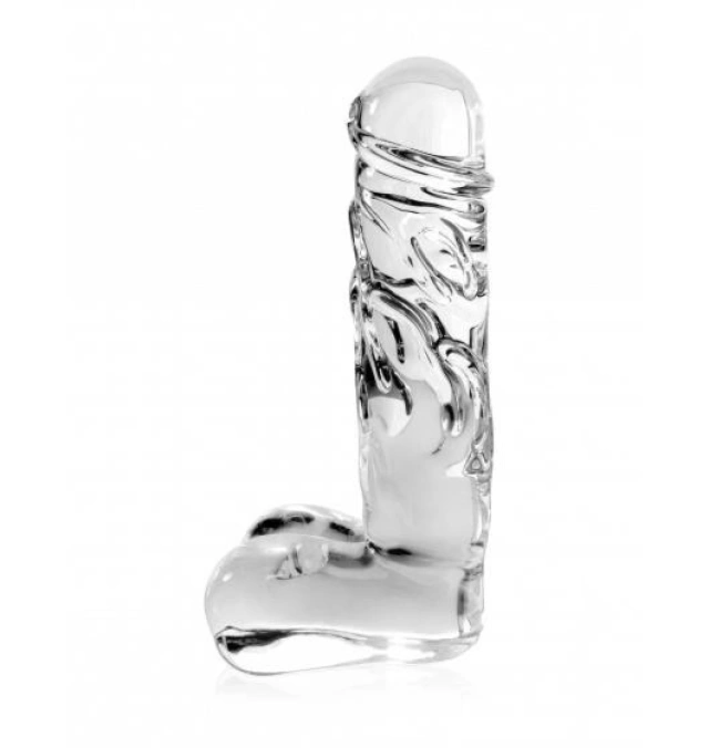 Dildo Szklane Icicles No.40 15cm Mały Penis Przeźroczyste 
