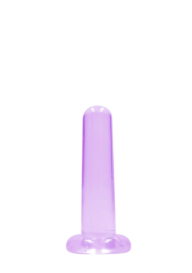 Małe Dildo z Przyssawką Crystal Clear Realrock 13,5 cm Fioletowy 