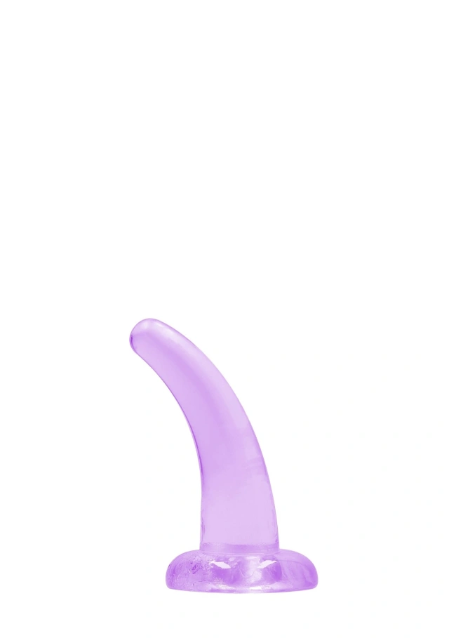 Małe Dildo z Przyssawką Crystal Clear Realrock 11,5 cm Fioletowy 
