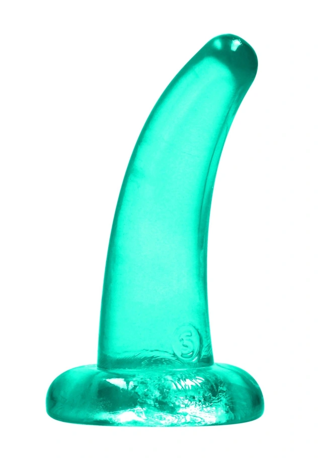 Małe Dildo z Przyssawką Crystal Clear Realrock 11,5 cm Zielony 