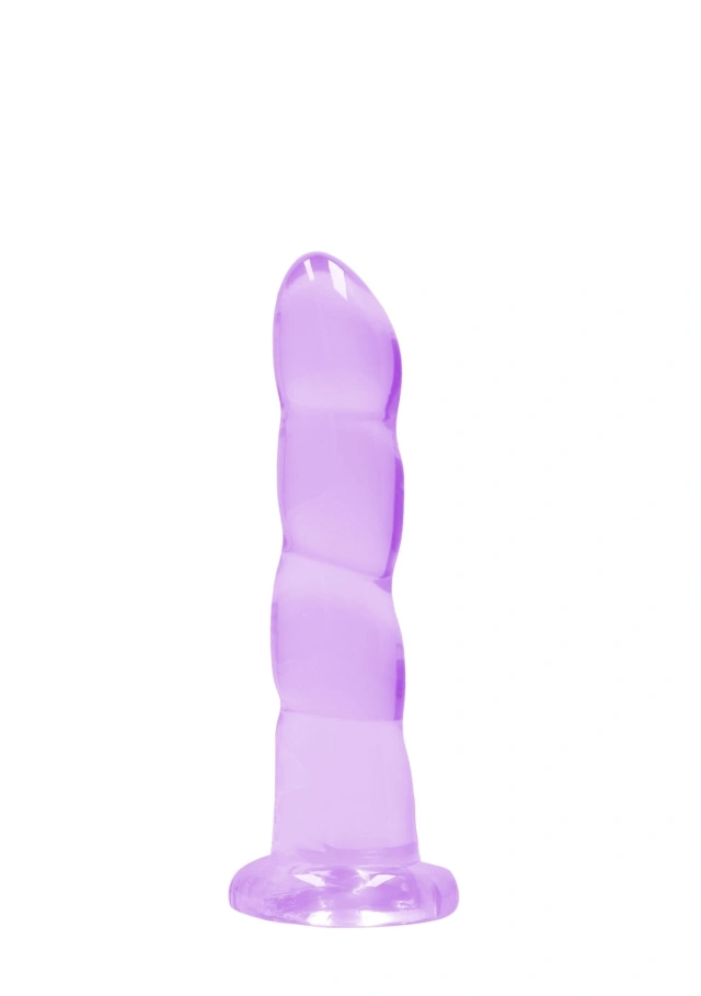 Dildo z Przyssawką Crystal Clear Realrock 17 cm Fioletowy 