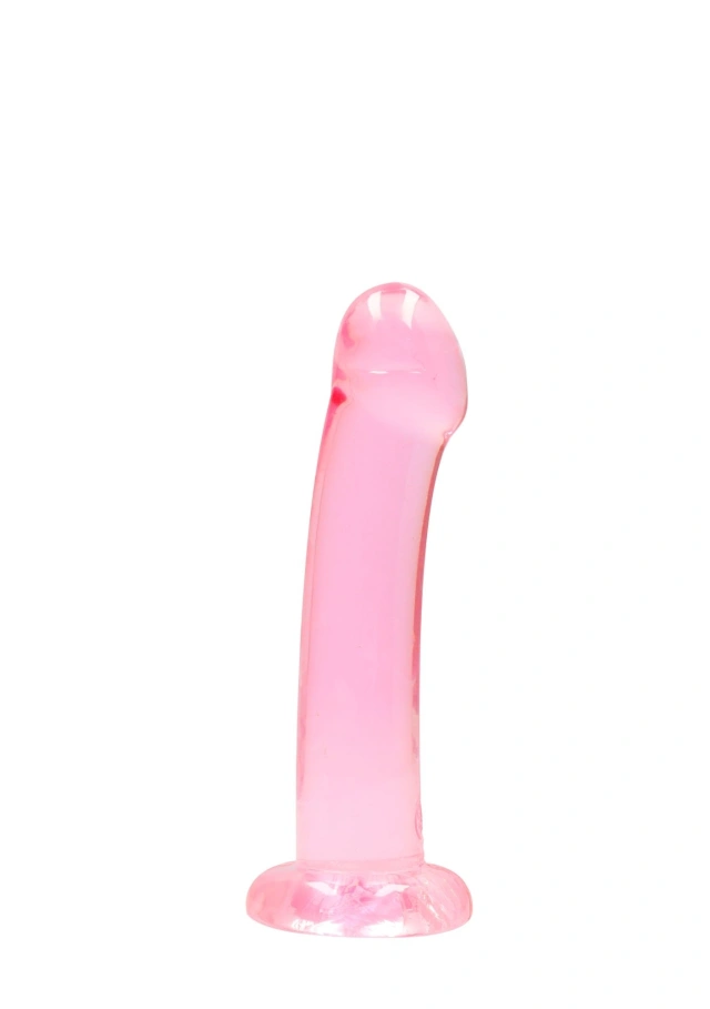 Dildo z Przyssawką Crystal Clear Realrock 17 cm Różowy 
