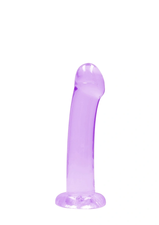 Dildo z Przyssawką Crystal Clear Realrock 17 cm Fioletowy 