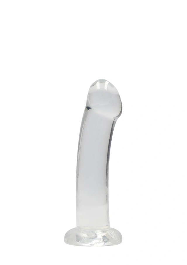Dildo z Przyssawką Crystal Clear Realrock 17 cm Przeźroczysty 