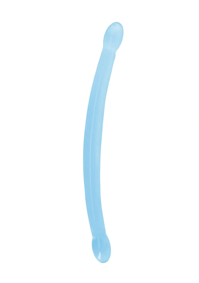 Podwójne Dildo Crystal Clear Realrock 42 cm Niebieski 