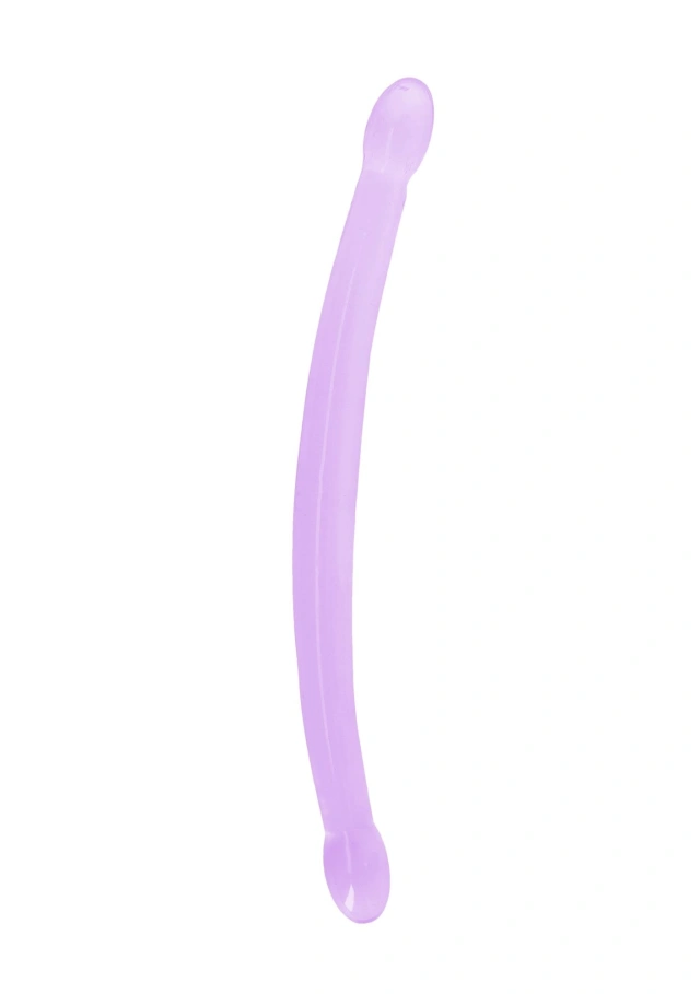Podwójne Dildo Crystal Clear Realrock 42 cm Fioletowy 