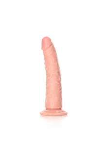 Smukłe Dildo Realistyczne na Przyssawce Realrock 15,5 cm Cielisty | 100% ORYGINAŁ| DYSKRETNA PRZESYŁKA