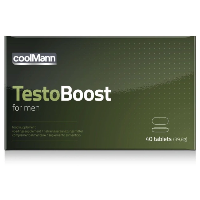 Suplement Dety Poprawiający Sprawność Seksualną CoolMann Testoboost 40 tab | 100% ORYGINAŁ| DYSKRETNA PRZESYŁKA
