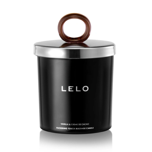Świeczka Do Masażu O Zapachu Wanilii I Kakao Flickering Touch Massage Candle Vanilla & Creme De Cacao 150G Lelo | 100% ORYGINAŁ| DYSKRETNA PRZESYŁKA
