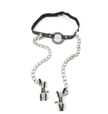 Zaciski Na Sutki Fetish Fantasy Series O-Ring Gag Nipple Clamps Pipedream | 100% ORYGINAŁ| DYSKRETNA PRZESYŁKA