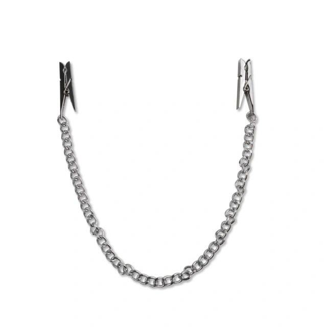 Zaciski Na Sutki Fetish Fantasy Series Nipple Chain Clips Silver Pipedream | 100% ORYGINAŁ| DYSKRETNA PRZESYŁKA