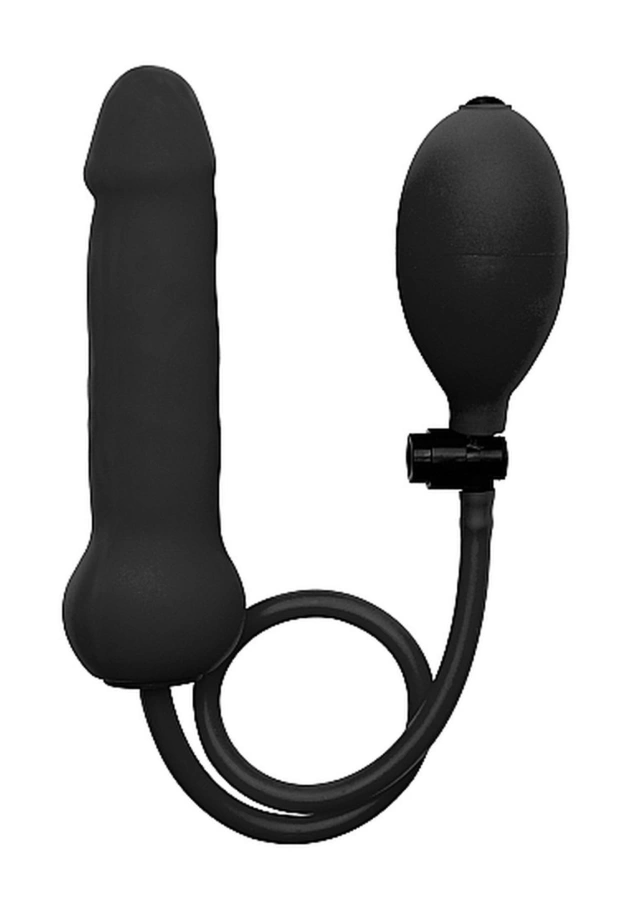 Dildo Pompowane Silikowane Czarny | 100% ORYGINAŁ| DYSKRETNA PRZESYŁKA