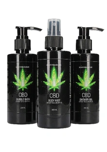 Zestaw Kosmetyków CBD - Bath and Shower - Care set - Green Tea Hemp Oil | 100% ORYGINAŁ| DYSKRETNA PRZESYŁKA