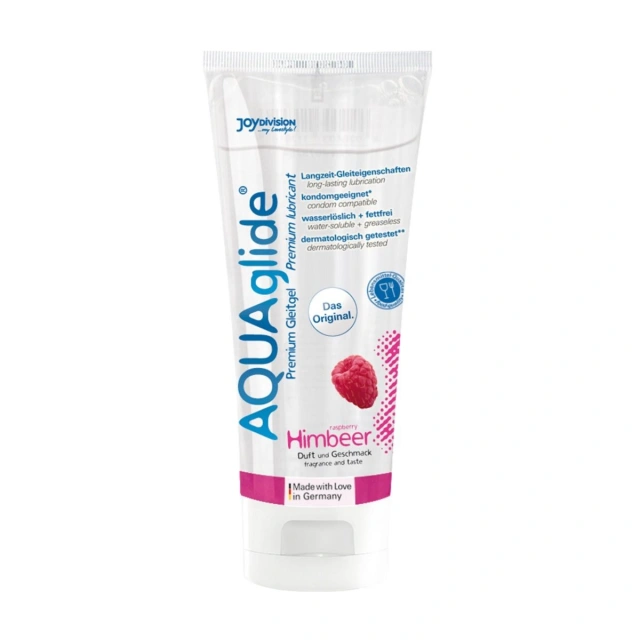 Lubrykant Wodny O Smaku Malinowym Aquaglide Raspberry 100 Ml JoyDivision | 100% ORYGINAŁ| DYSKRETNA PRZESYŁKA