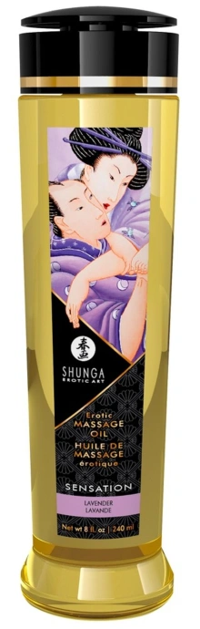 Olejek Erotic Massage Oil Sensation / Lavender 240Ml Shunga | 100% ORYGINAŁ| DYSKRETNA PRZESYŁKA