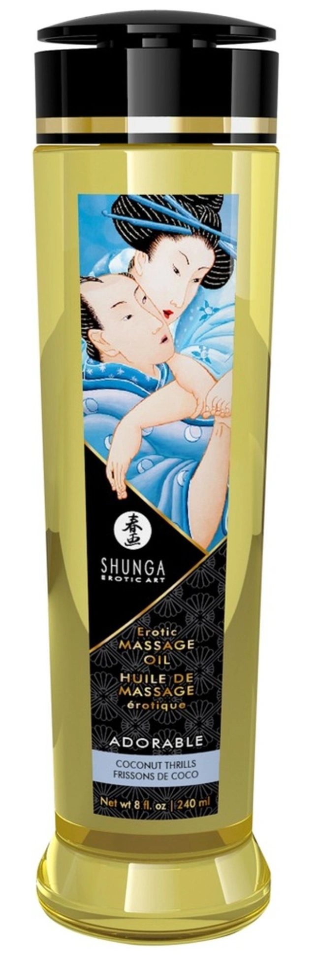 Erotic Massage Oil Adorable/ Coconut Thrills 240Ml Shunga 