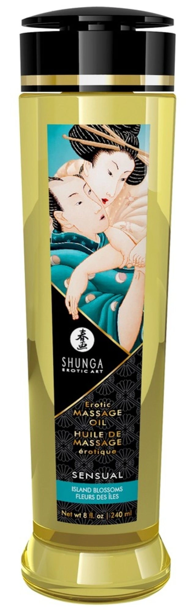 Erotic Massage Oil Sensual /Island Blossoms 240 Ml Shunga 