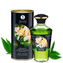 Organiczny Jadalny Olejek Rozgrzewający Do Miejsc Intymnych O Smaku Zielonej Herbaty Aphrodisiac Warming Oil Exotic Green Tea 100Ml Shunga | 100% ORYGINAŁ| DYSKRETNA PRZESYŁKA