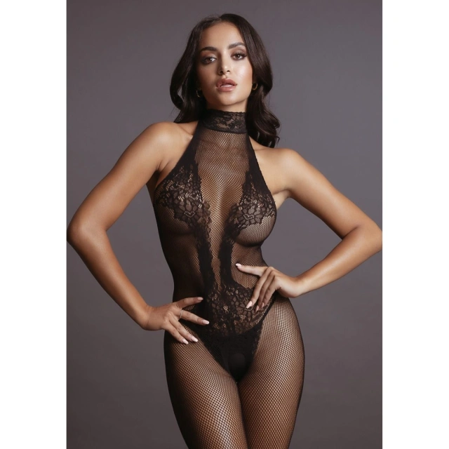 Bodystocking Fishnet And Lace Black Os Le Désir | 100% ORYGINAŁ| DYSKRETNA PRZESYŁKA