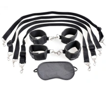 Zestaw do krępowania Cuff & Tether Set - Black Fetish Fantasy Series | 100% ORYGINAŁ| DYSKRETNA PRZESYŁKA
