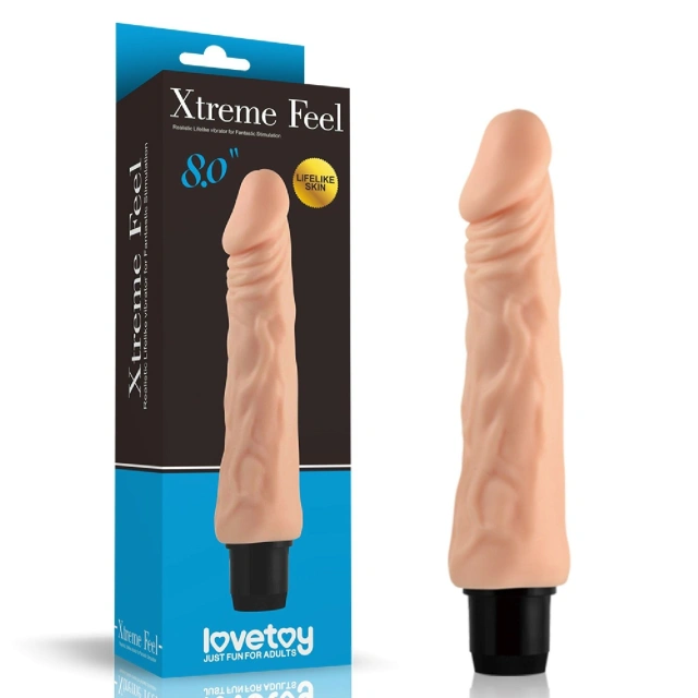 Wibrator Cybersókra Xtreme Feel Cyberskin Vibrator 20cm Cielisty | 100% ORYGINAŁ| DYSKRETNA PRZESYŁKA